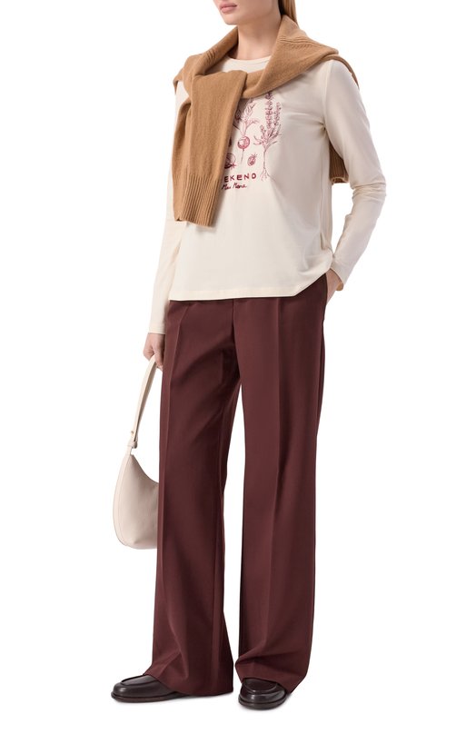 Брюки Weekend Max Mara PETRA Бордовый  PETRA Фото 2