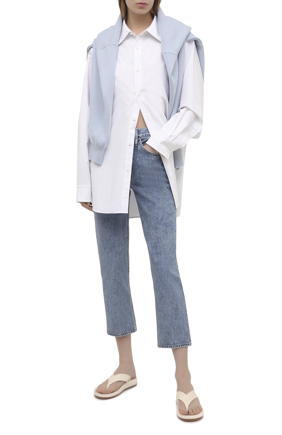 Джинсы FRAME DENIM голубого цвета по цене 43850 руб., арт. LPR207, фото 2 Джинсы FRAME DENIM, арт. LPR207, фото 2