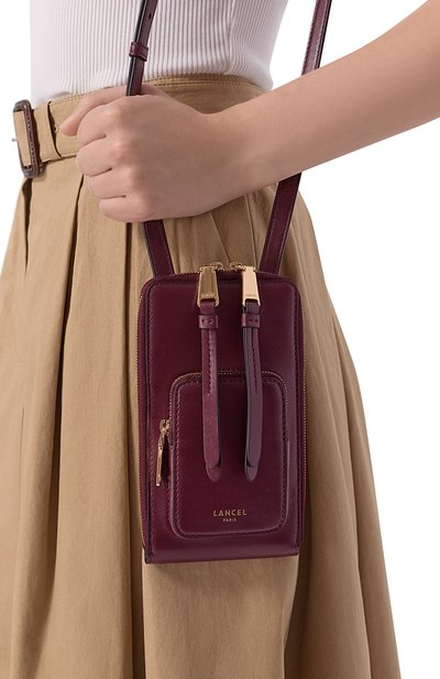 Сумка origami LANCEL бордового цвета по цене 29050 руб., арт. A13951, фото 2 Сумка origami LANCEL, арт. A13951, фото 2