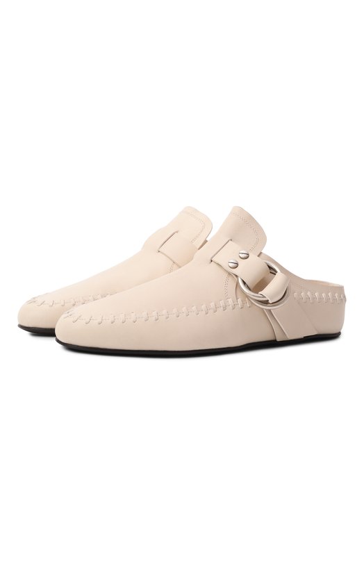 Кожаные сабо Ande Ann Demeulemeester B0012921/LT154 Кремовый B0012921/LT154