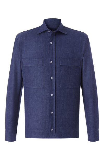 Мужская рубашка из шерсти и шелка PAUL&SHARK, арт. 25413280