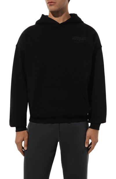 Хлопковое худи COMME DES FUCKDOWN черного цвета по цене 13250 руб., арт. CFABM01325, фото 3 Хлопковое худи COMME DES FUCKDOWN, арт. CFABM01325, фото 3