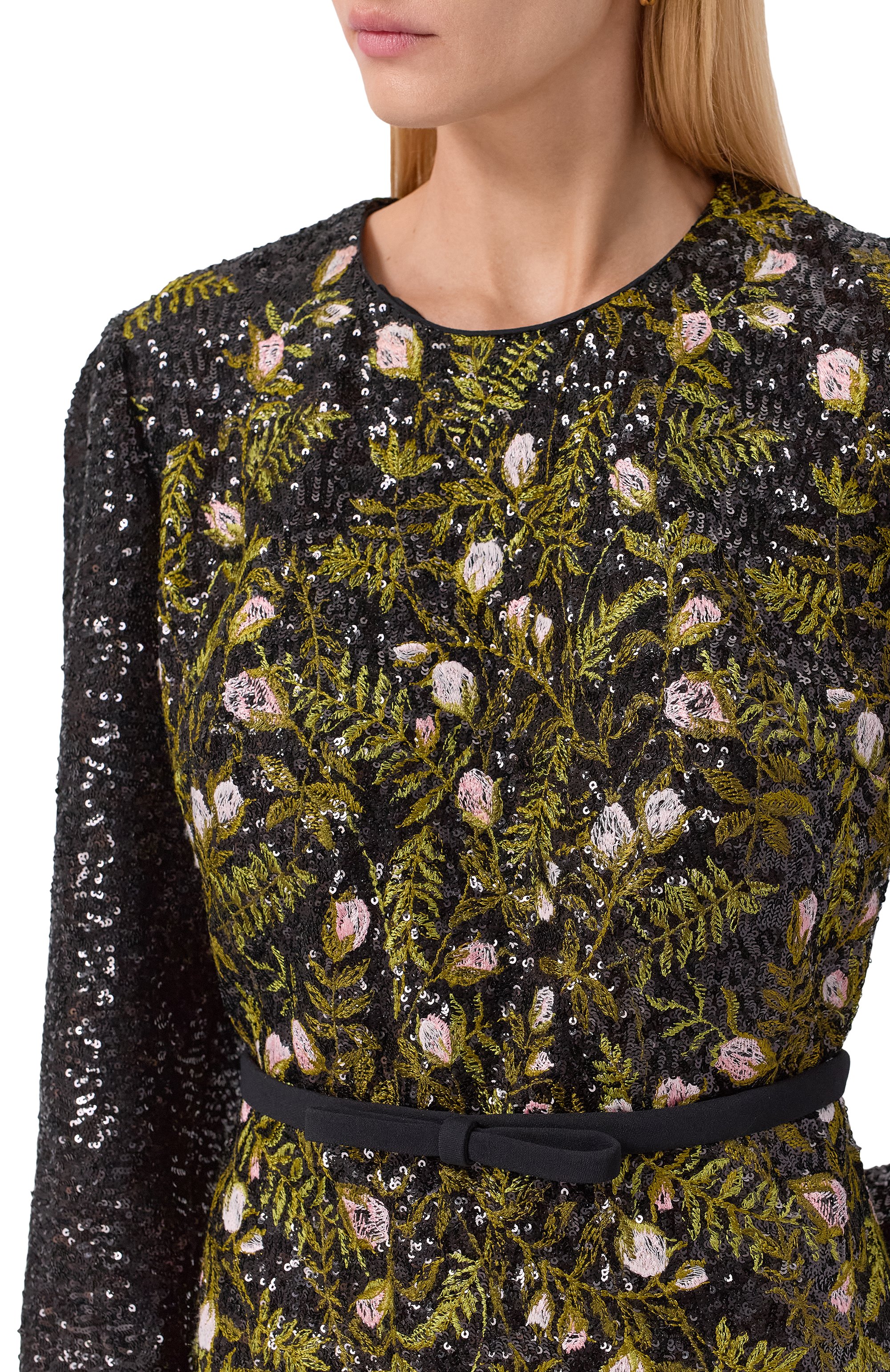 Платье с отделкой пайетками GIAMBATTISTA VALLI, арт. 25FWPVCA5162/39RIC, фото 5