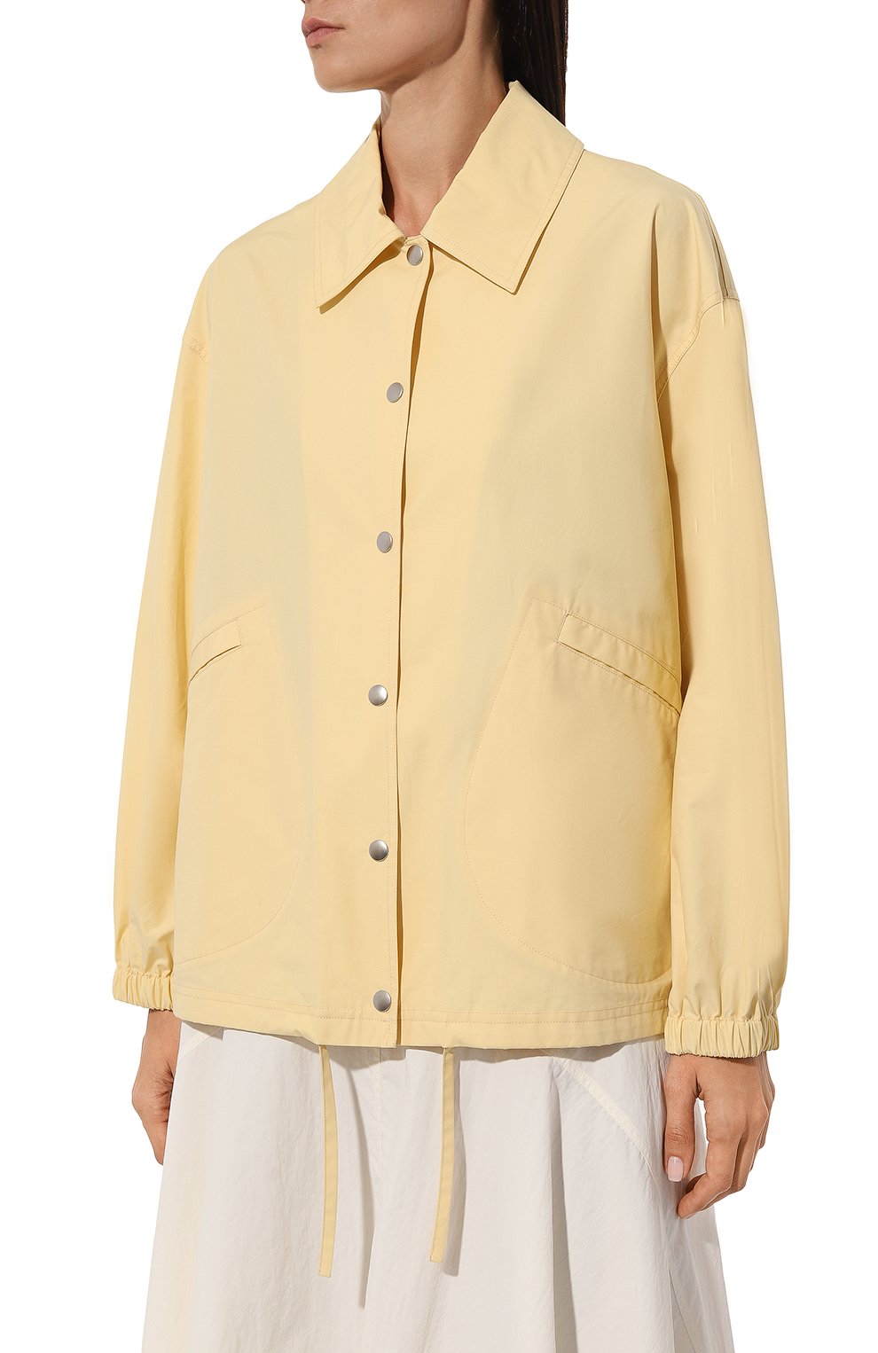 Хлопковая куртка JIL SANDER желтого цвета по цене 161500 руб., арт. J04AM0001-J45063, фото 3 Хлопковая куртка JIL SANDER, арт. J04AM0001-J45063, фото 3