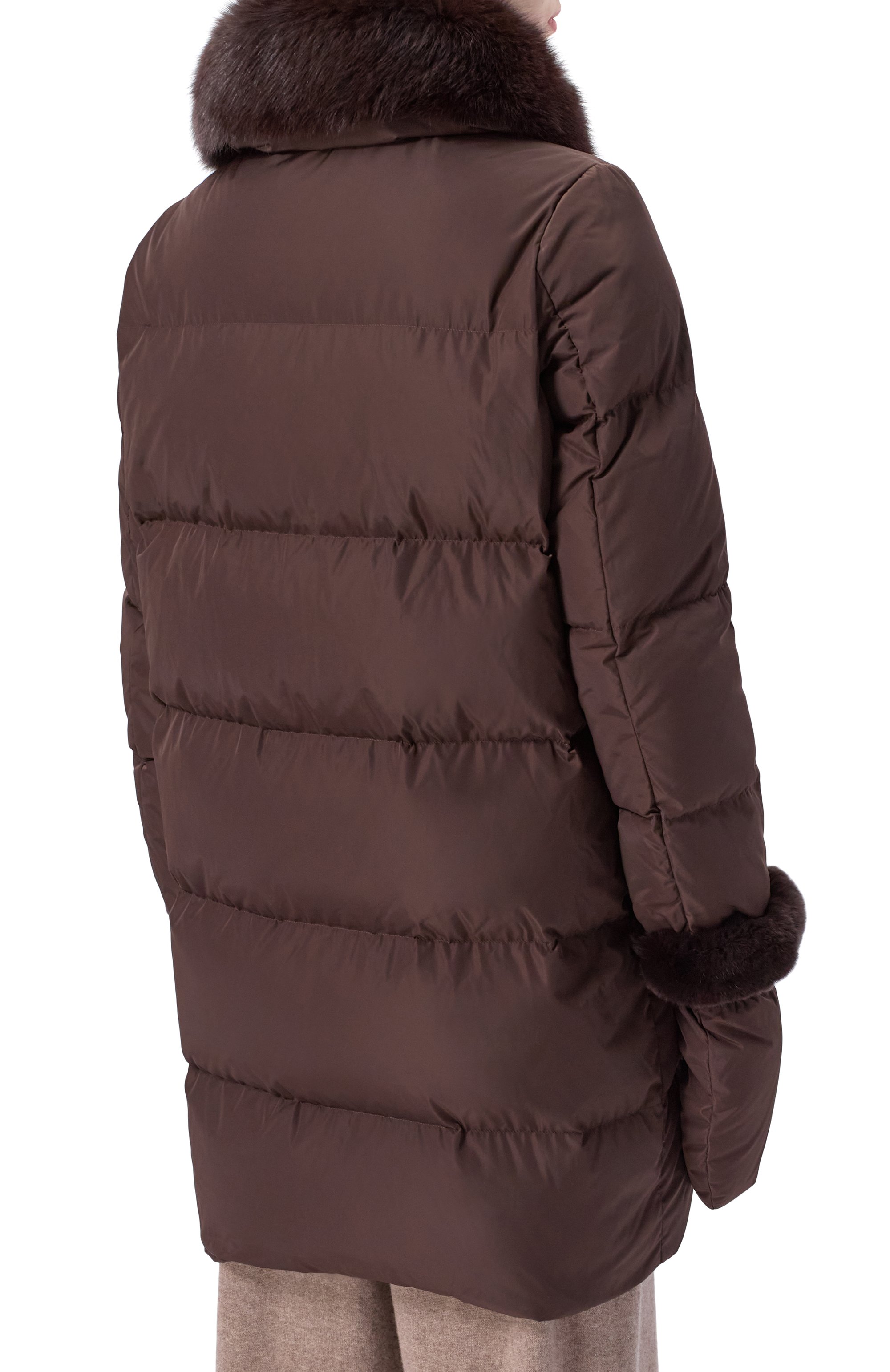 Пуховик с отделкой из песца YVES SALOMON, арт. M05690/D0TM, фото 4