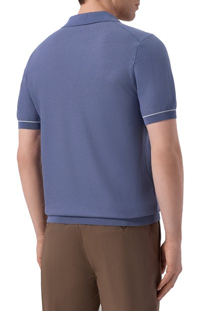 Поло из хлопка и лиоцелла BOSS, арт. 50560483, фото 4