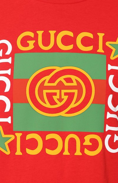 Хлопковая футболка GUCCI, арт. 539081/XJBYA, фото 5