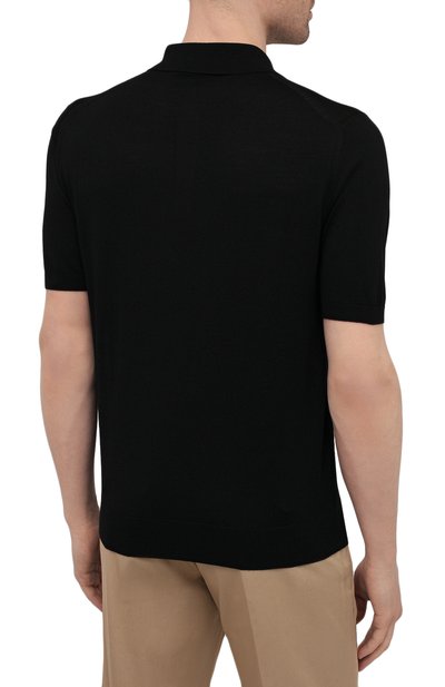 Шерстяное поло PRADA черного цвета по цене 120000 руб., арт. UMA290-C5W-F0002-151, фото 4 Шерстяное поло PRADA, арт. UMA290-C5W-F0002-151, фото 4