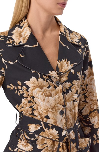 Шелковая блузка DOLCE & GABBANA черного цвета по цене 297000 руб., арт. F5Q03T/FSA7Y, фото 5 Шелковая блузка DOLCE & GABBANA, арт. F5Q03T/FSA7Y, фото 5