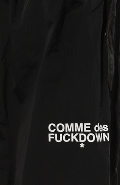 Женские брюки COMME DES FUCKDOWN черного цвета, арт. CFABW00086 | Фото 5 (Силуэт Ж (брюки и джинсы): Широкие; Длина (брюки, джинсы): Стандартные; Женское Кросс-КТ: Брюки-одежда; Материал внешний: Синтетический материал; Материал сплава: Проставлено; Драгоценные камни: Проставлено; Стили: Кэжуэл)