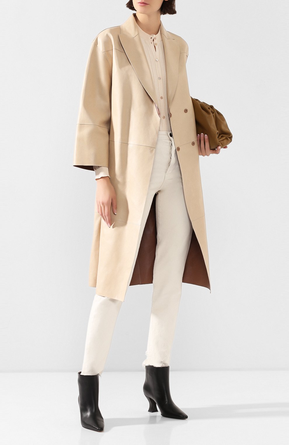 Кожаное пальто BRUNELLO CUCINELLI, арт. MPNBI9355, фото 2