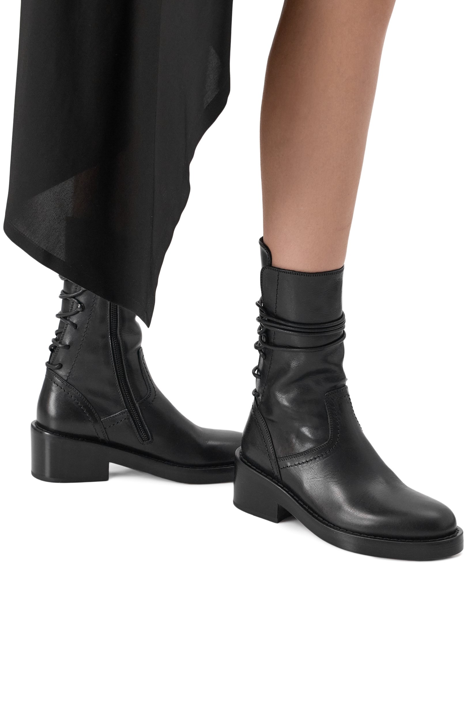 Кожаные ботинки henrica ANN DEMEULEMEESTER, арт. B0010057/LT047, фото 2