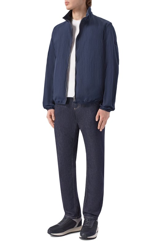 Комбинированные кроссовки Emporio Armani EM004839/AF24321 Синий  EM004839/AF24321 Фото 2
