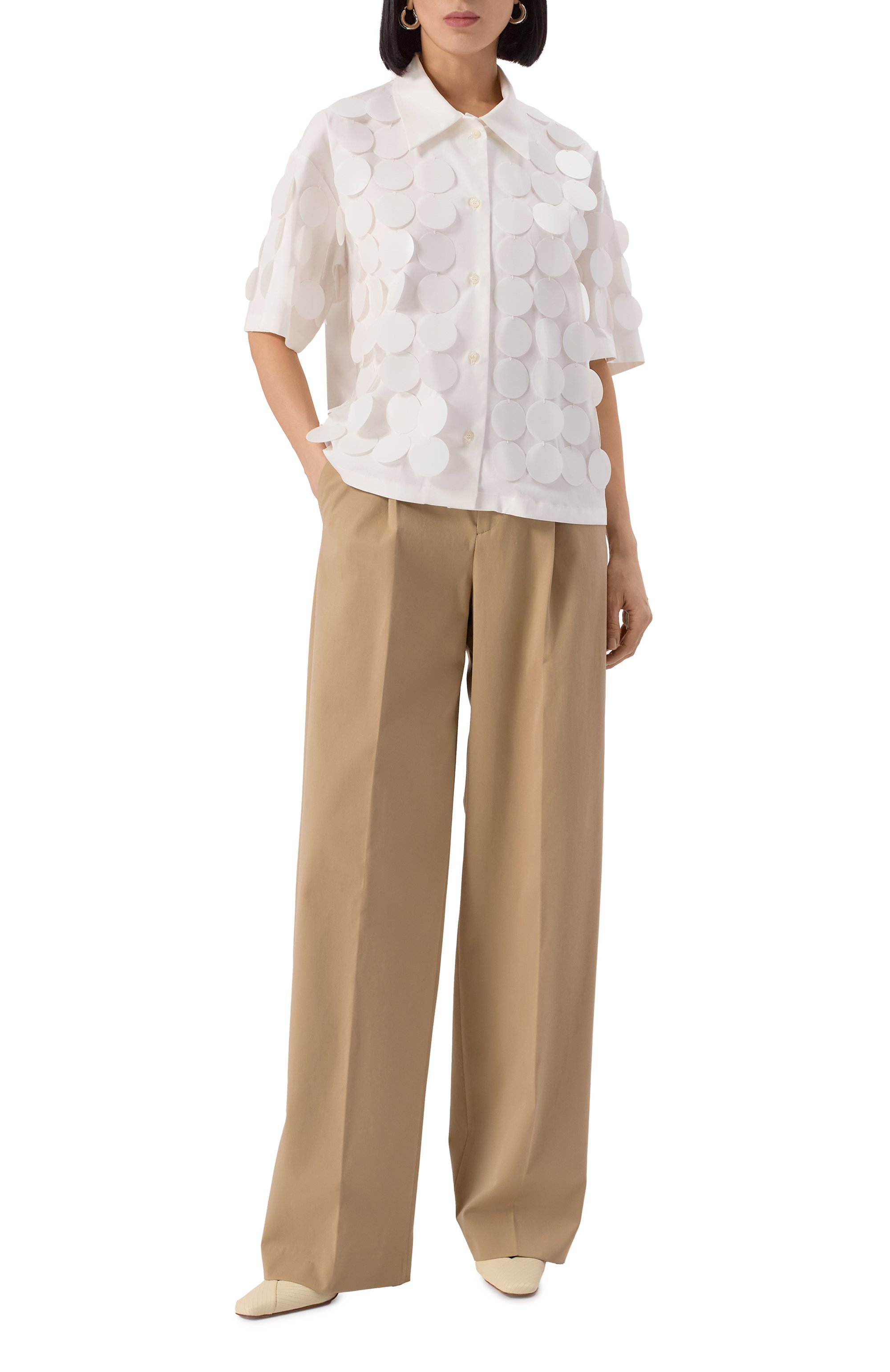 Хлопковая рубашка MSGM, арт. 3842MDE18X/257126, фото 2