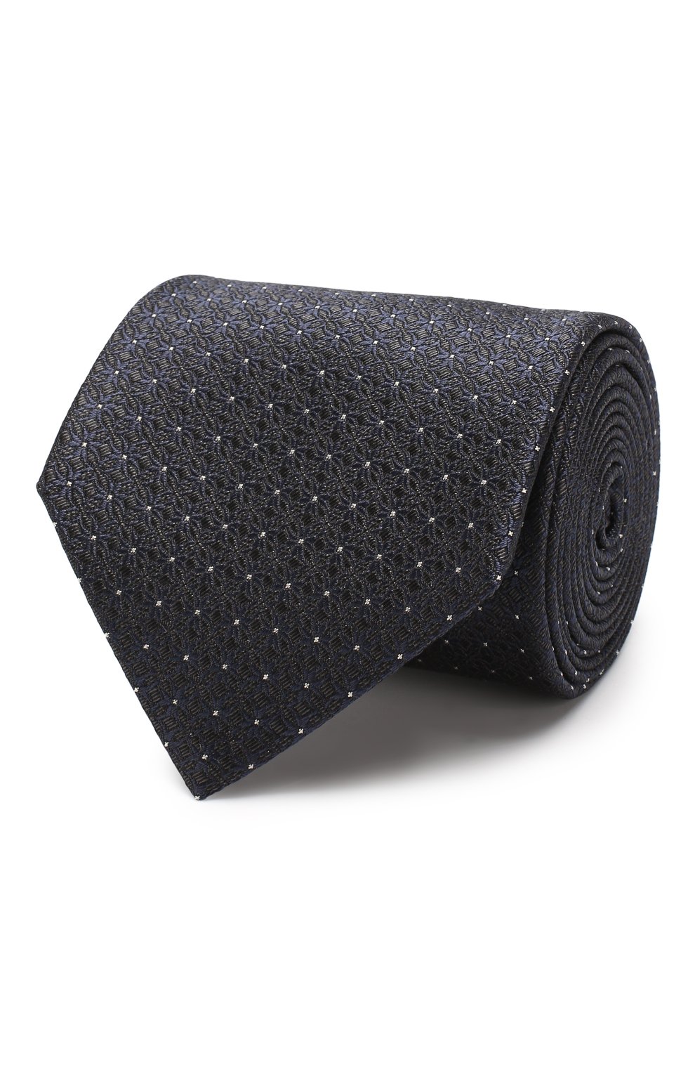 Шелковый галстук BRIONI темно-синего цвета по цене 27950 руб., арт. 062I00/0840A, фото 1 Шелковый галстук BRIONI, арт. 062I00/0840A, фото 1