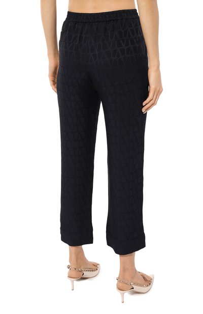 Шелковые брюки VALENTINO, арт. 5B3RB5Y57TK, фото 4