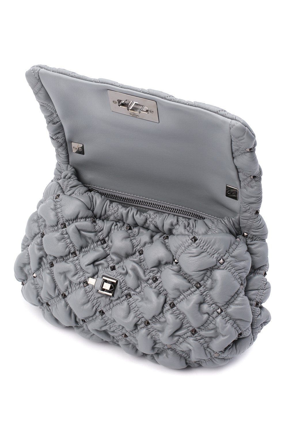 Сумка VALENTINO серого цвета по цене 254500 руб., арт. UW0B0H78/EFZ, фото 4 Сумка VALENTINO, арт. UW0B0H78/EFZ, фото 4