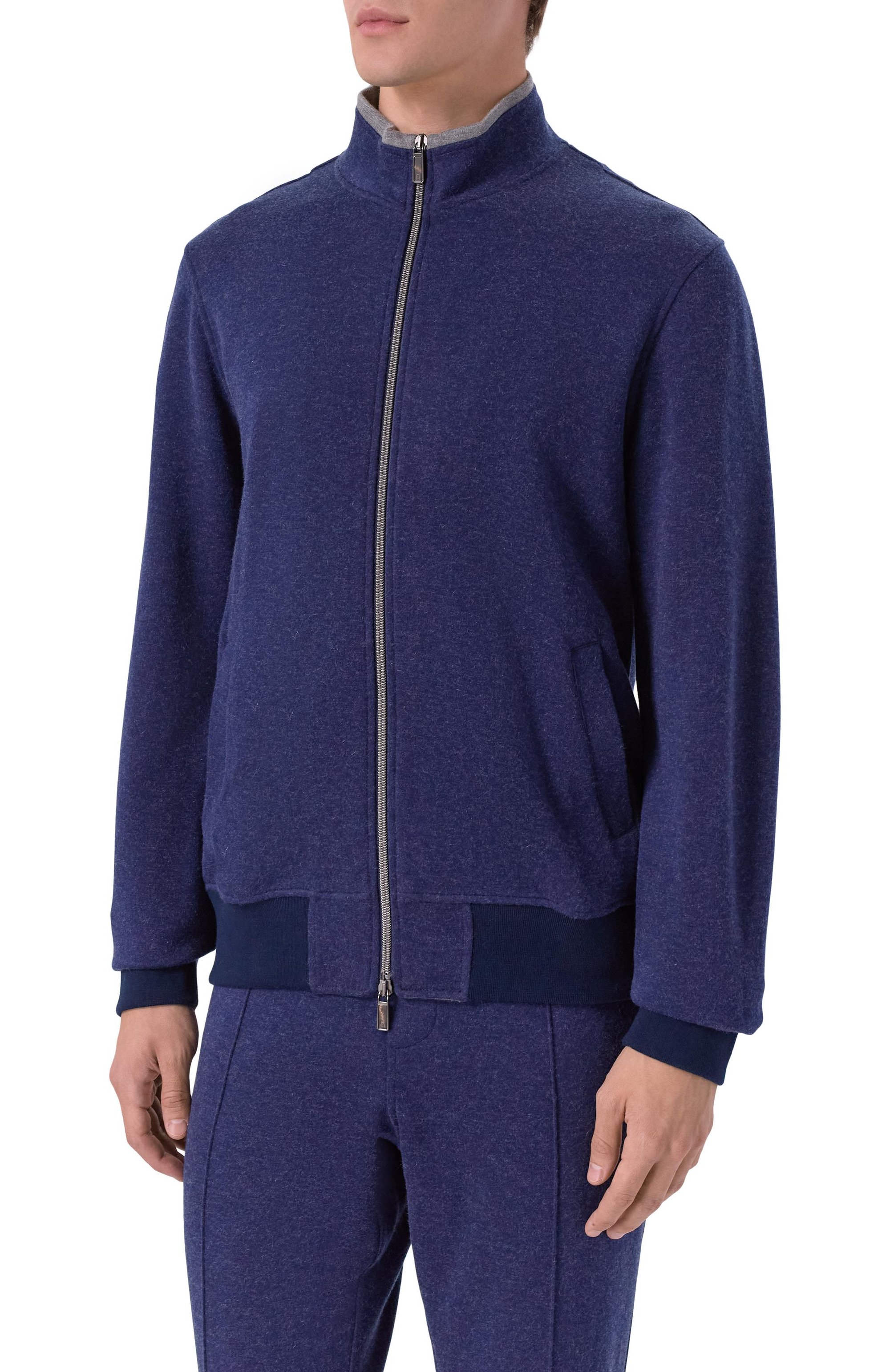 Толстовка CAPOBIANCO темно-синего цвета по цене 106000 руб., арт. 19M457.CM00./58, фото 3 Толстовка CAPOBIANCO, арт. 19M457.CM00./58, фото 3