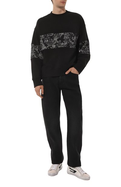 Хлопковый свитшот VERSACE JEANS COUTURE, арт. 74GAI309/FS063, фото 2