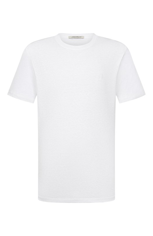 Футболка из хлопка и льна HINNOMINATE HMABM01505 Белый HMABM01505