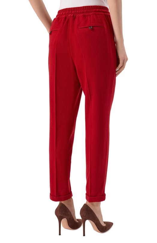 Кашемировые брюки Kiton D37102K0580E01 Красный  D37102K0580E01 Фото 4