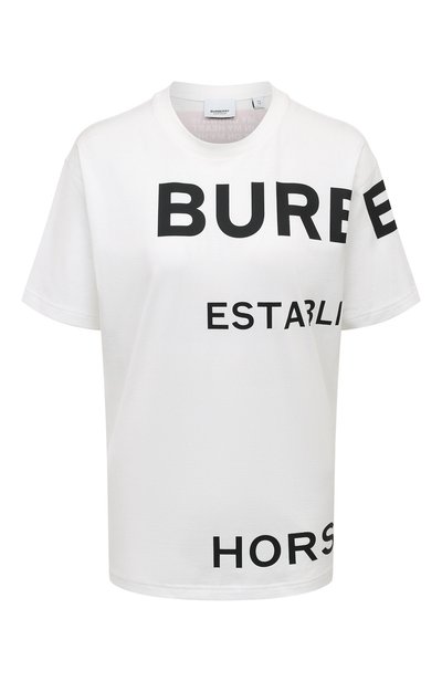 Женская хлопковая футболка BURBERRY, арт. 8017103