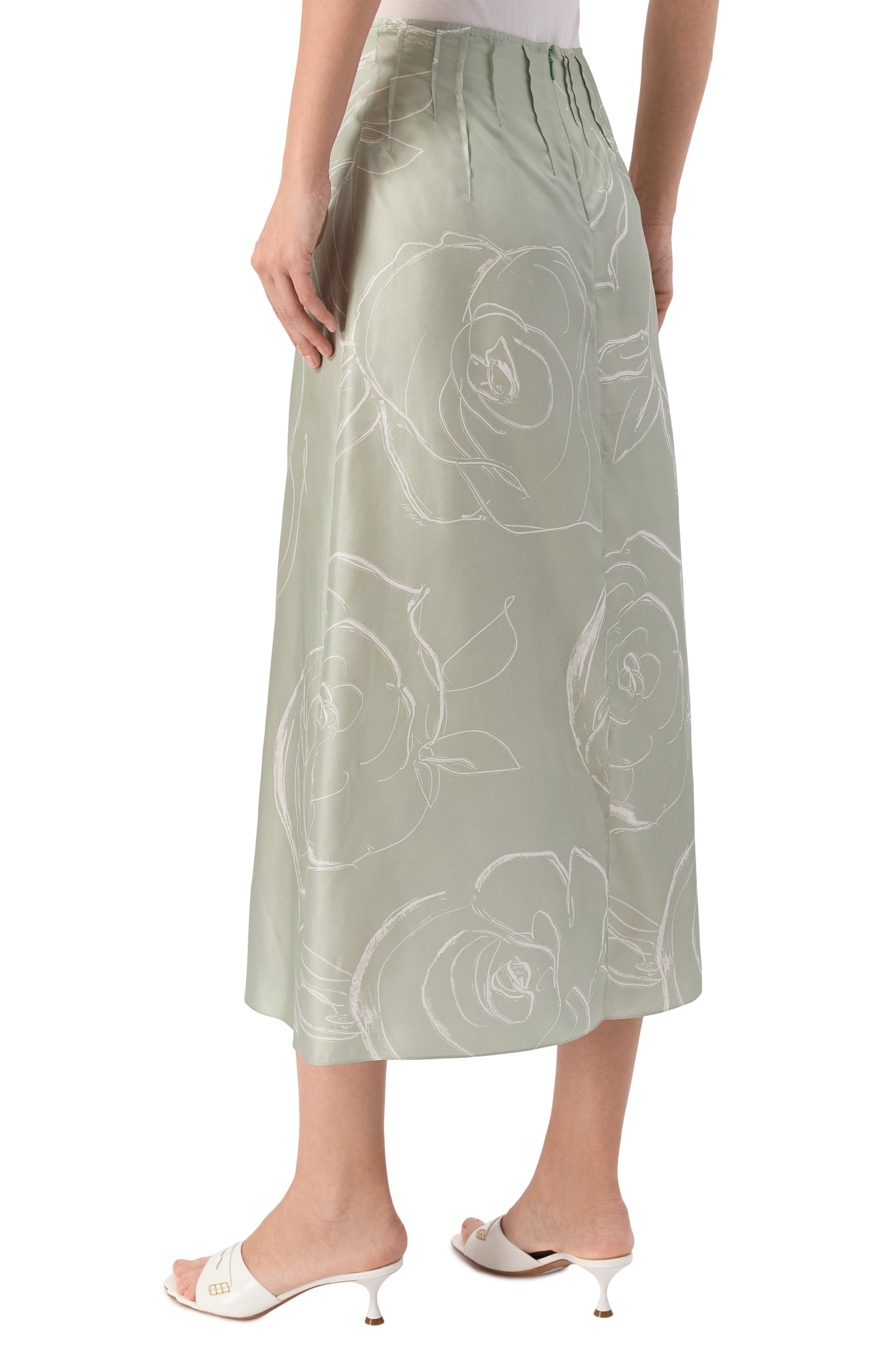 Атласная юбка MARNI, арт. G0MA0729A0/UTSG31, фото 4