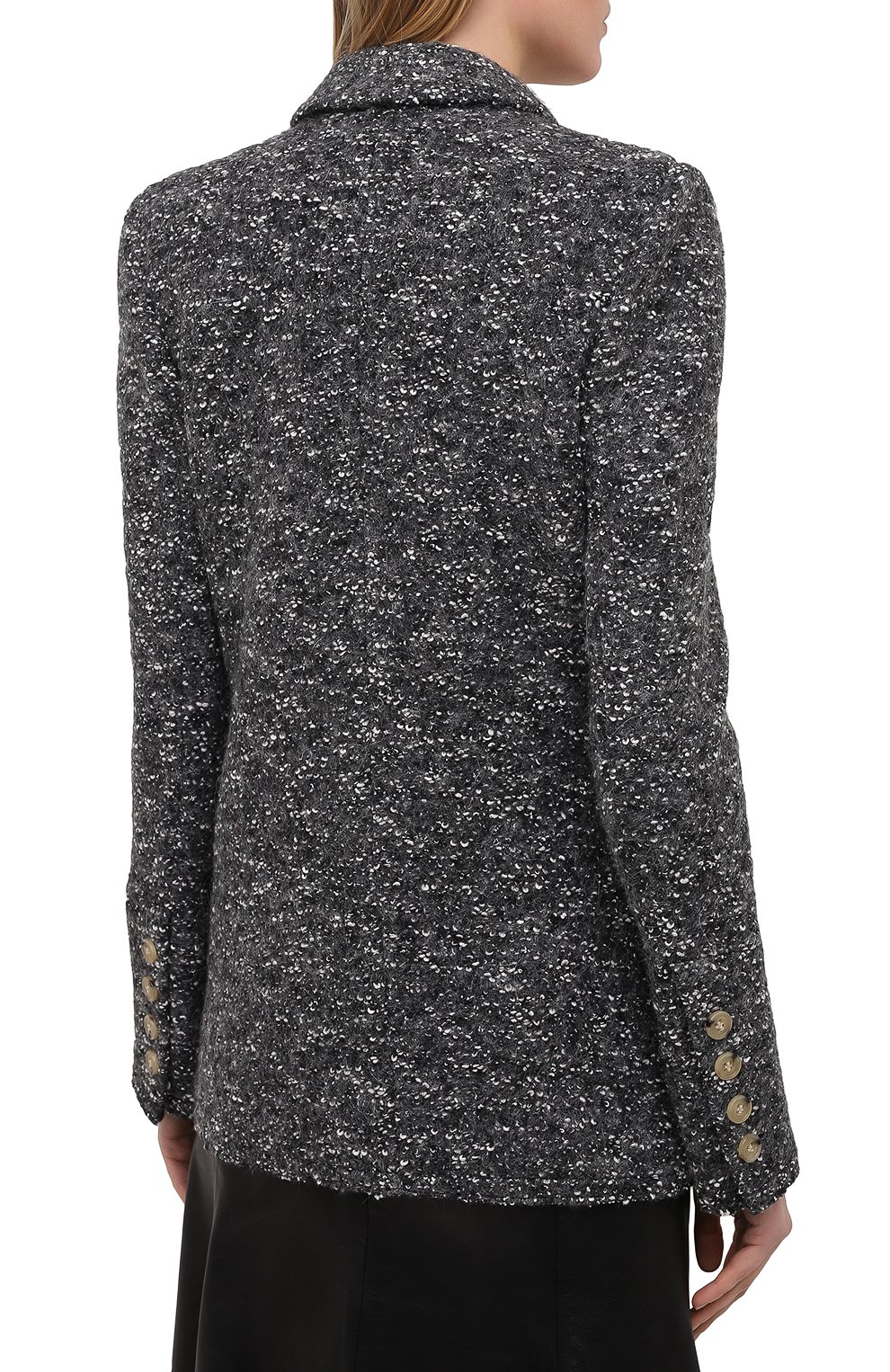 Жакет ISABEL MARANT ETOILE темно-серого цвета по цене 44150 руб., арт. VE1515-21P008E/HENDAC, фото 4 Жакет ISABEL MARANT ETOILE, арт. VE1515-21P008E/HENDAC, фото 4