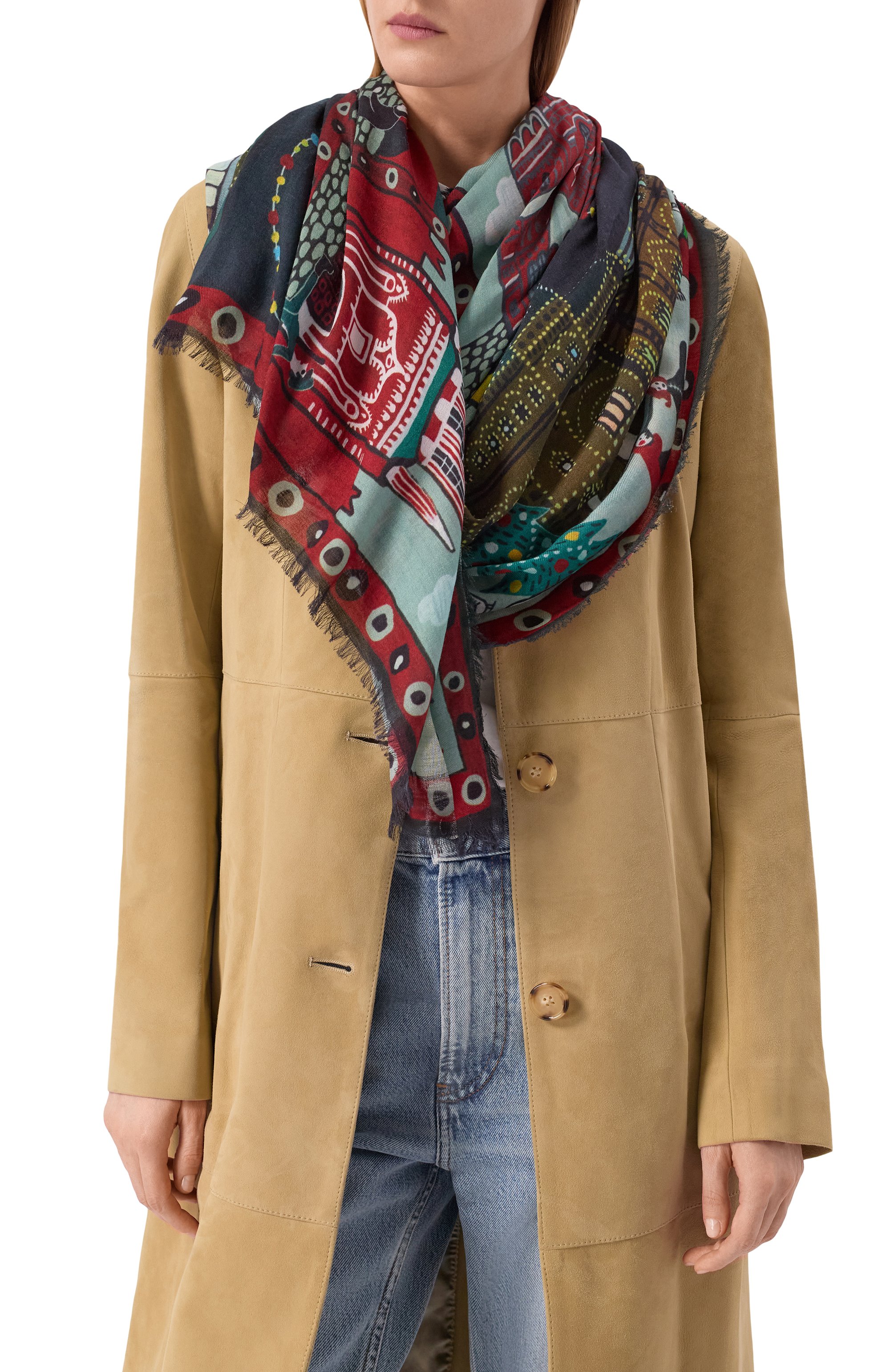 Палантин красная площадь GOURJI, арт. 91238622/3151106, фото 2