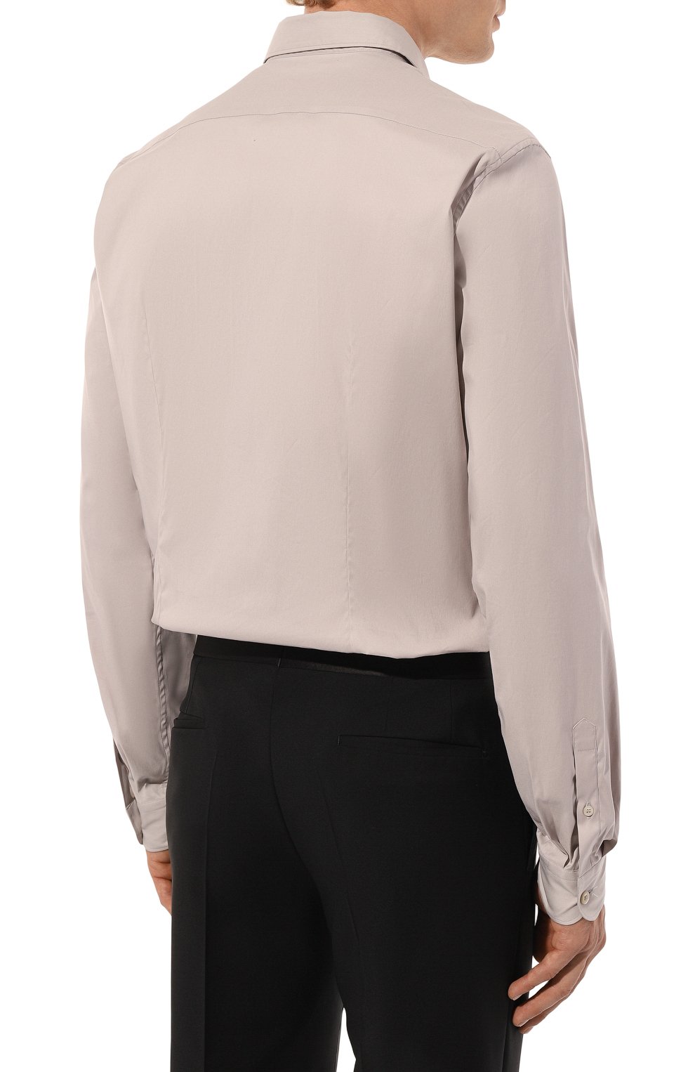 Хлопковая рубашка PRADA, арт. UCN122-F62-F0164-172, фото 4