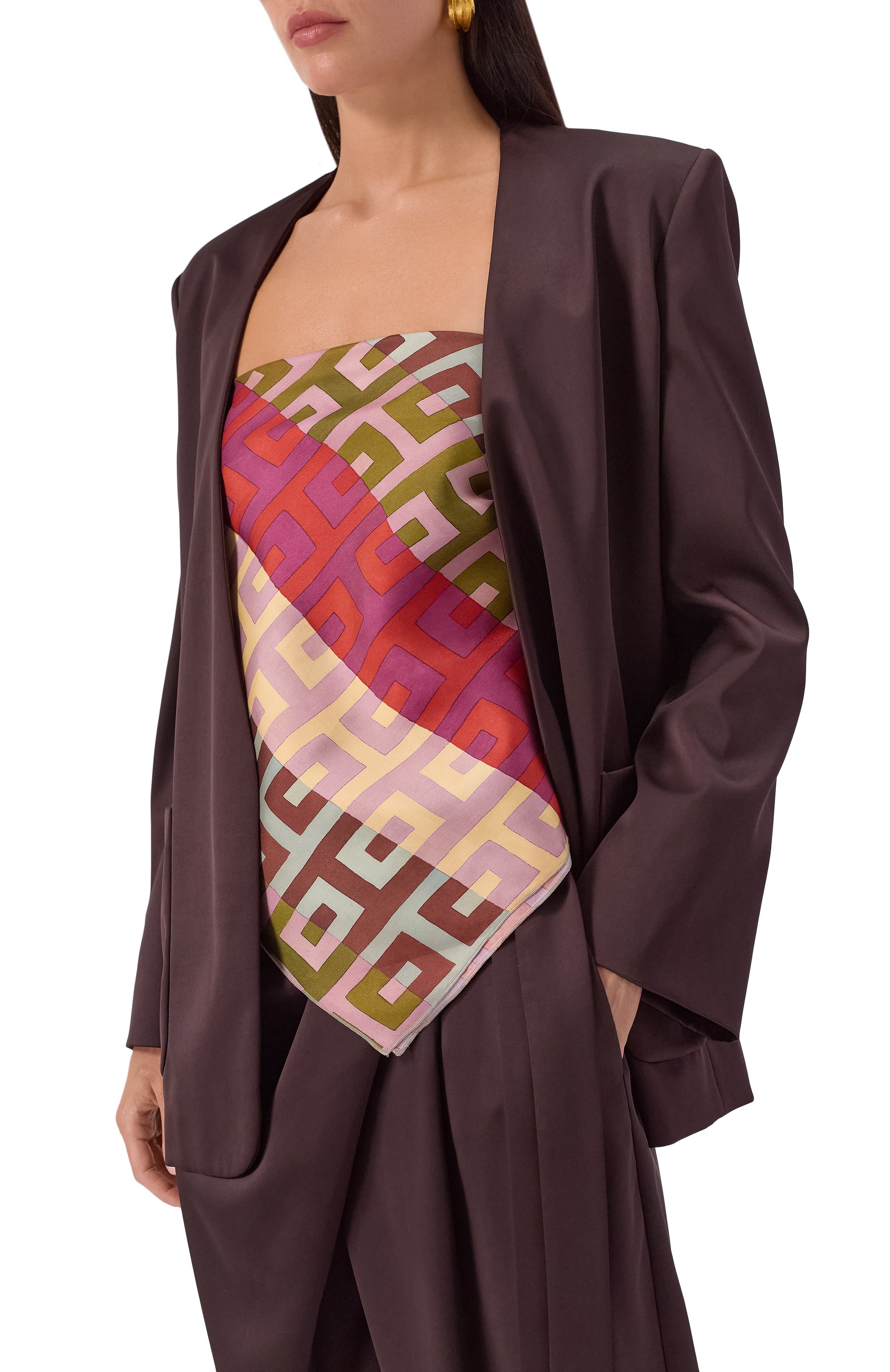 Шелковый платок LORENA ANTONIAZZI, арт. P2565SP15A/4886, фото 2