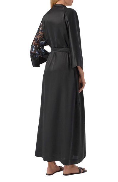 Шелковый халат CARINE GILSON, арт. SO0160PE, фото 3