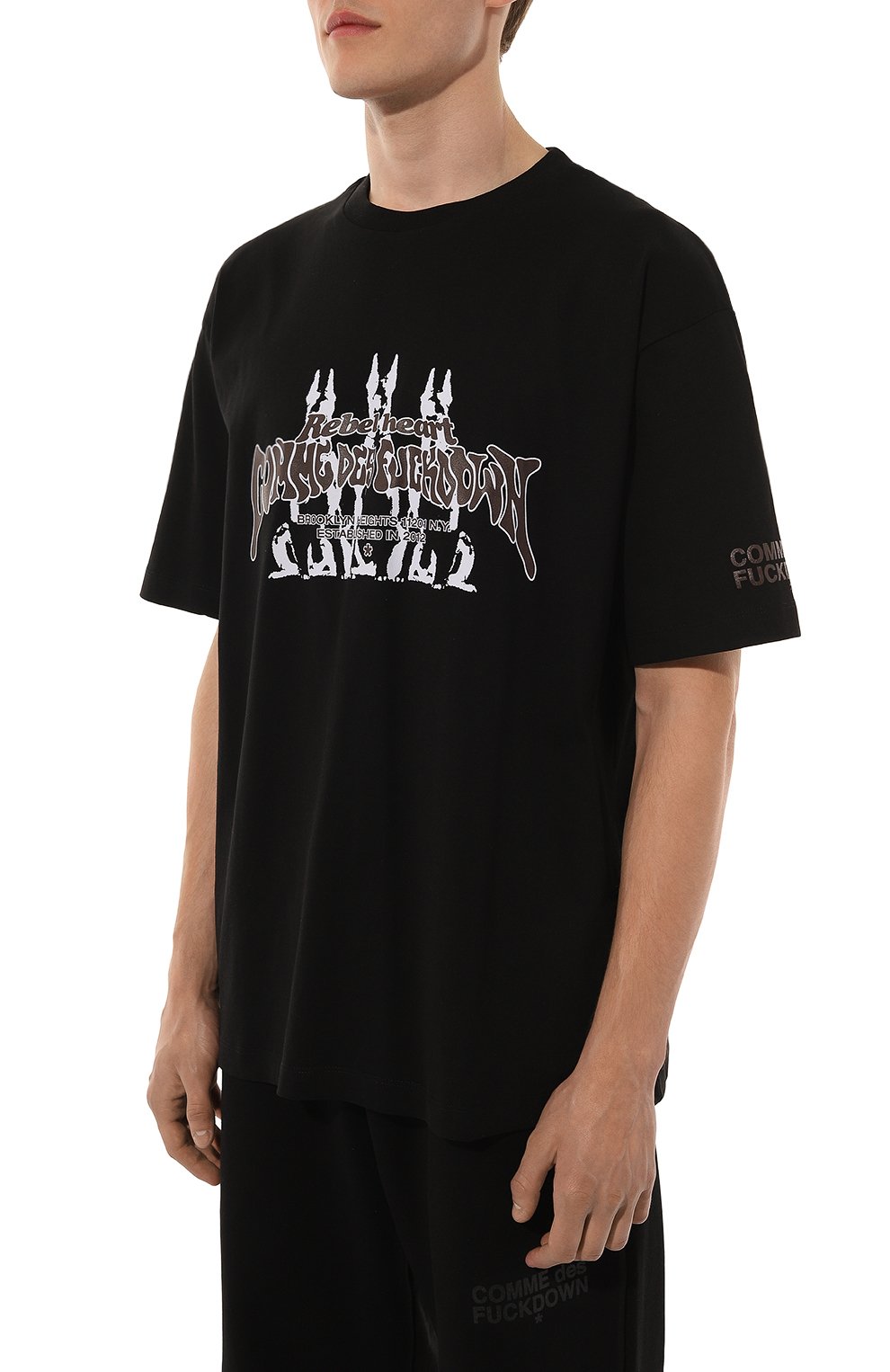 Хлопковая футболка COMME DES FUCKDOWN, арт. CFABM01387, фото 3