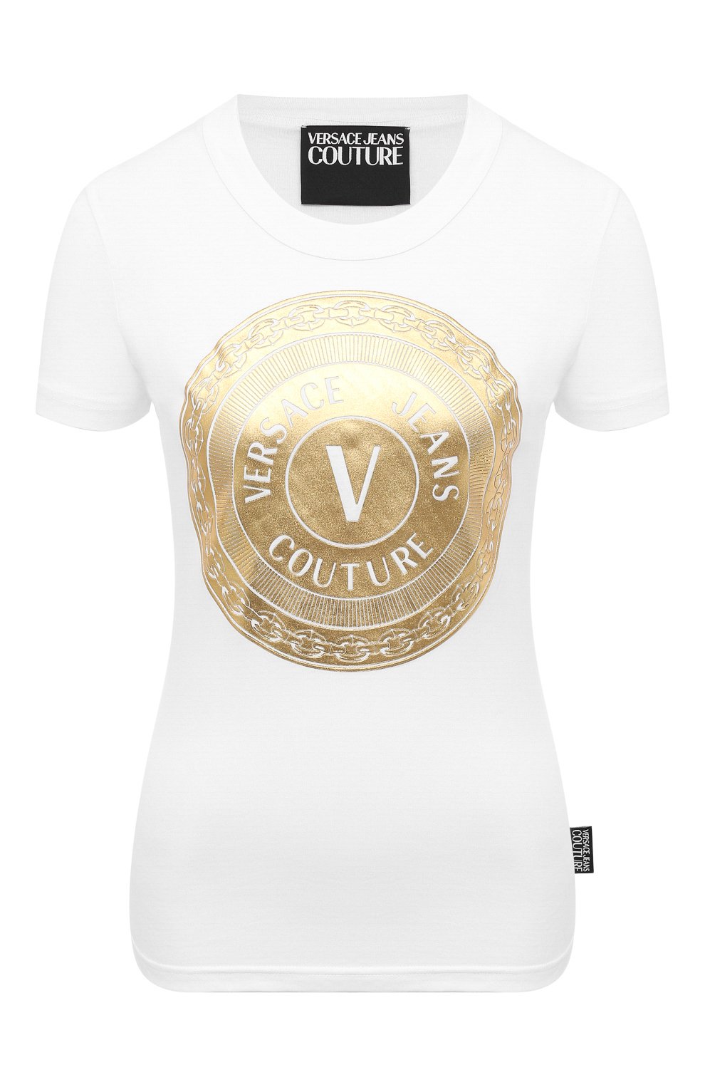 Хлопковая футболка VERSACE JEANS COUTURE, арт. B2HZA7TC-ZDP608 SLIM 47 F0IL/30319, фото 1