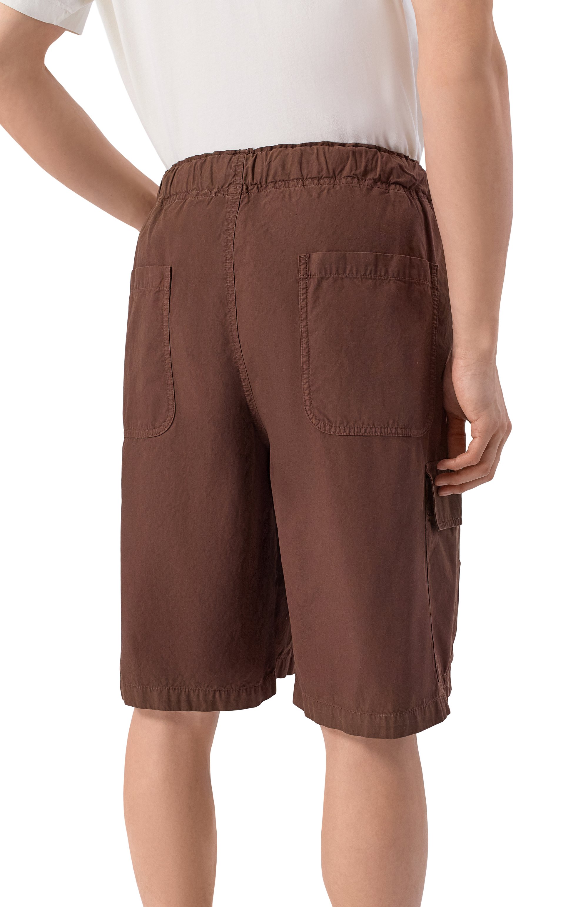 Хлопковые шорты PALM ANGELS, арт. PMCS012S26FAB002, фото 4