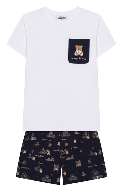 Комплект из футболки и шорт MOSCHINO, арт. HUG00P/LCB60/10-14
