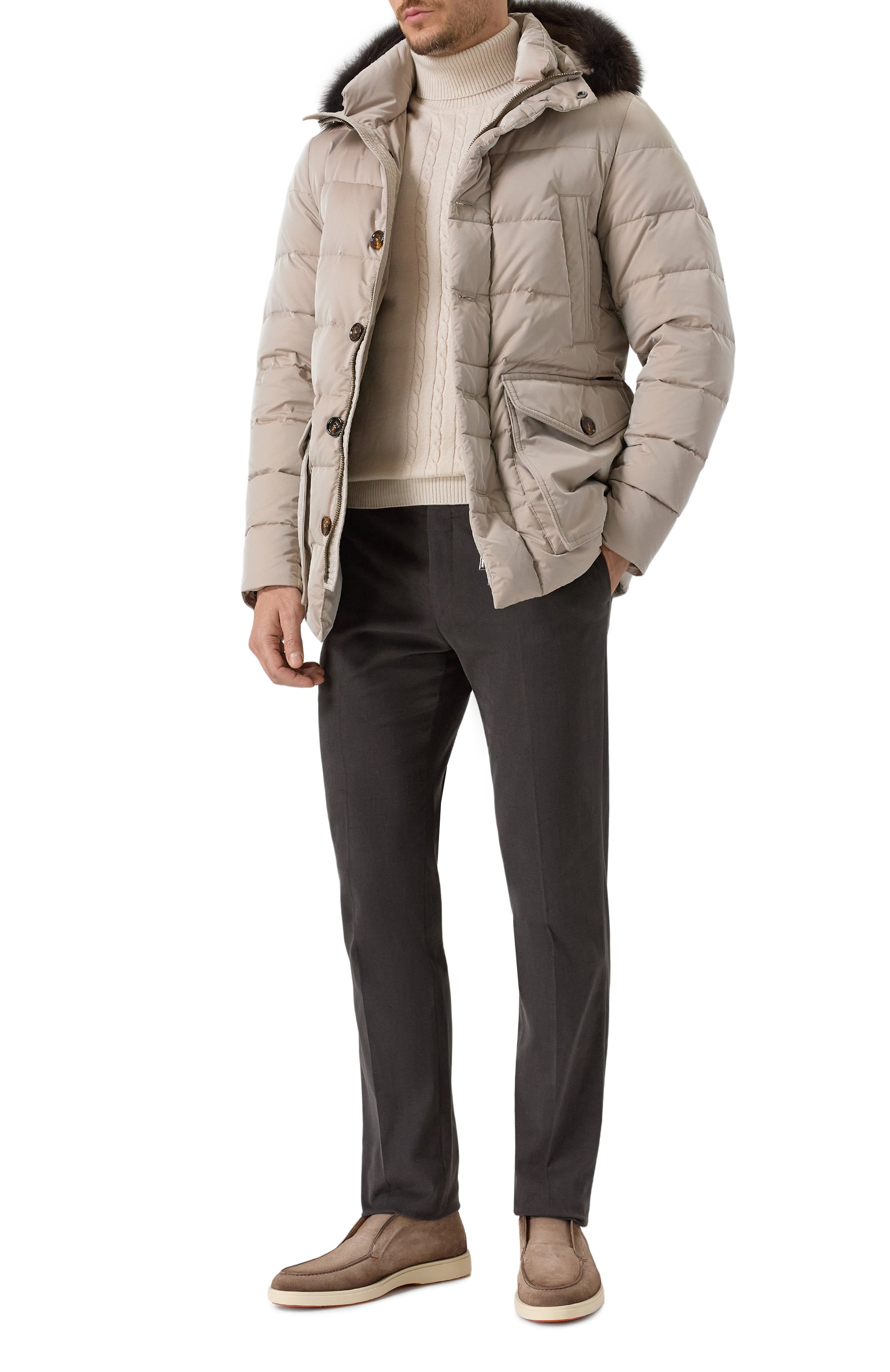 Пуховик fagio-f с отделкой из енота MOORER, арт. FAGI0-F/KM, фото 2