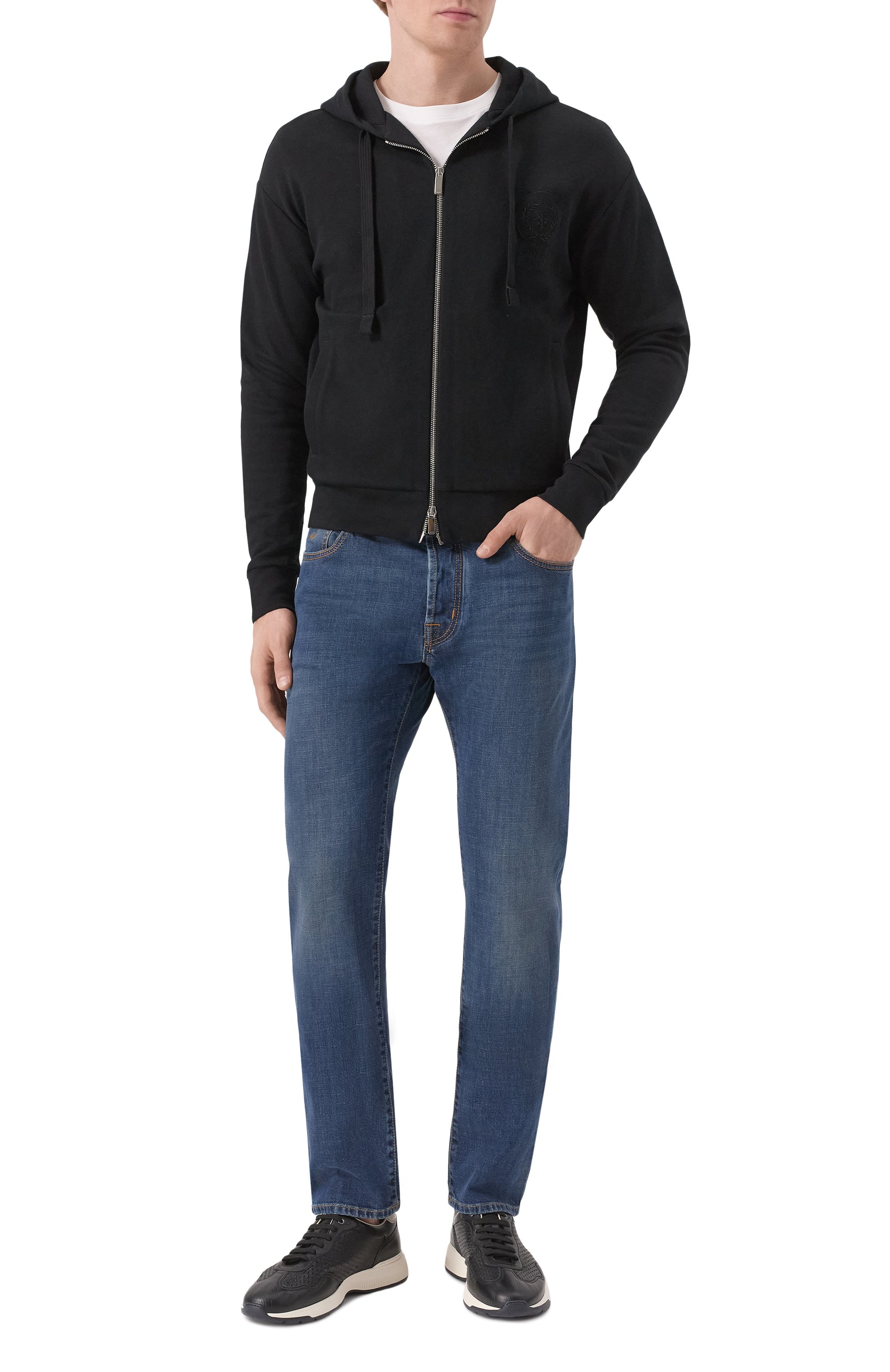 Кожаные кроссовки ZILLI, арт. H0200AM1961VZEV05, фото 2