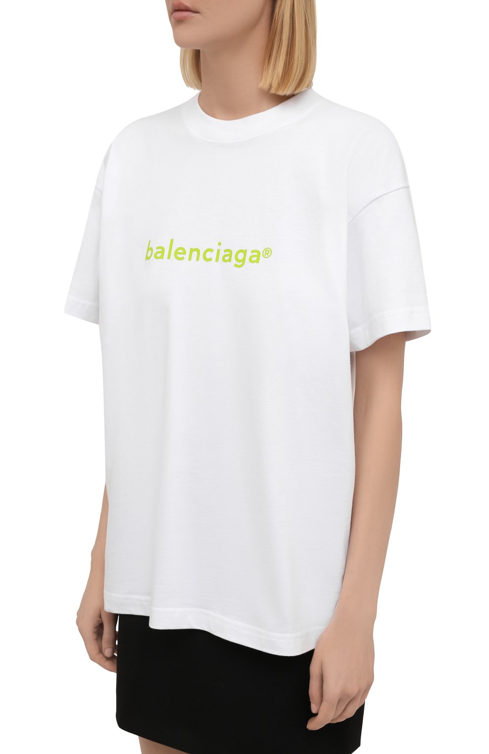 Хлопковая футболка BALENCIAGA, арт. 612965/TIV54, фото 3