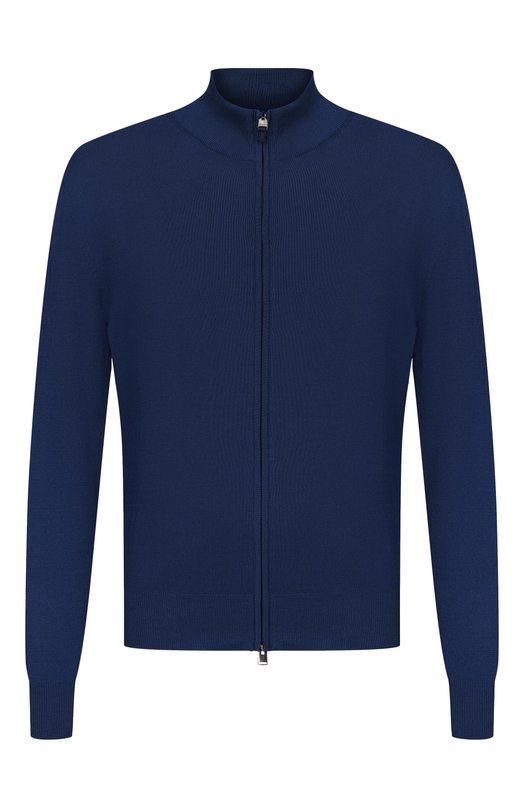 Хлопковый кардиган Canali C0022/MK02459_001 Синий C0022/MK02459_001