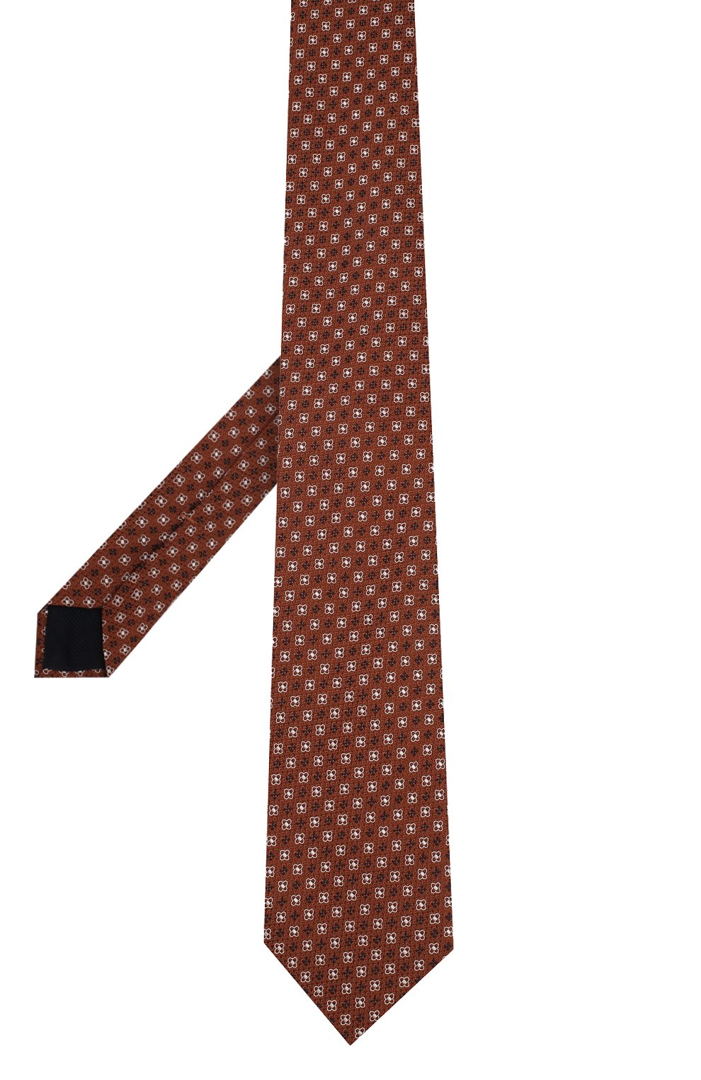 Шелковый галстук CORNELIANI оранжевого цвета по цене 14250 руб., арт. 85U302-0120372/00, фото 2 Шелковый галстук CORNELIANI, арт. 85U302-0120372/00, фото 2