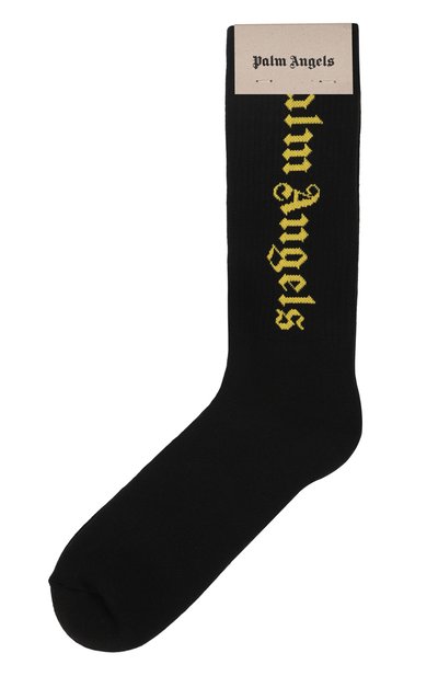 Мужские хлопковые носки PALM ANGELS, арт. PMRA001F23FAB0011076
