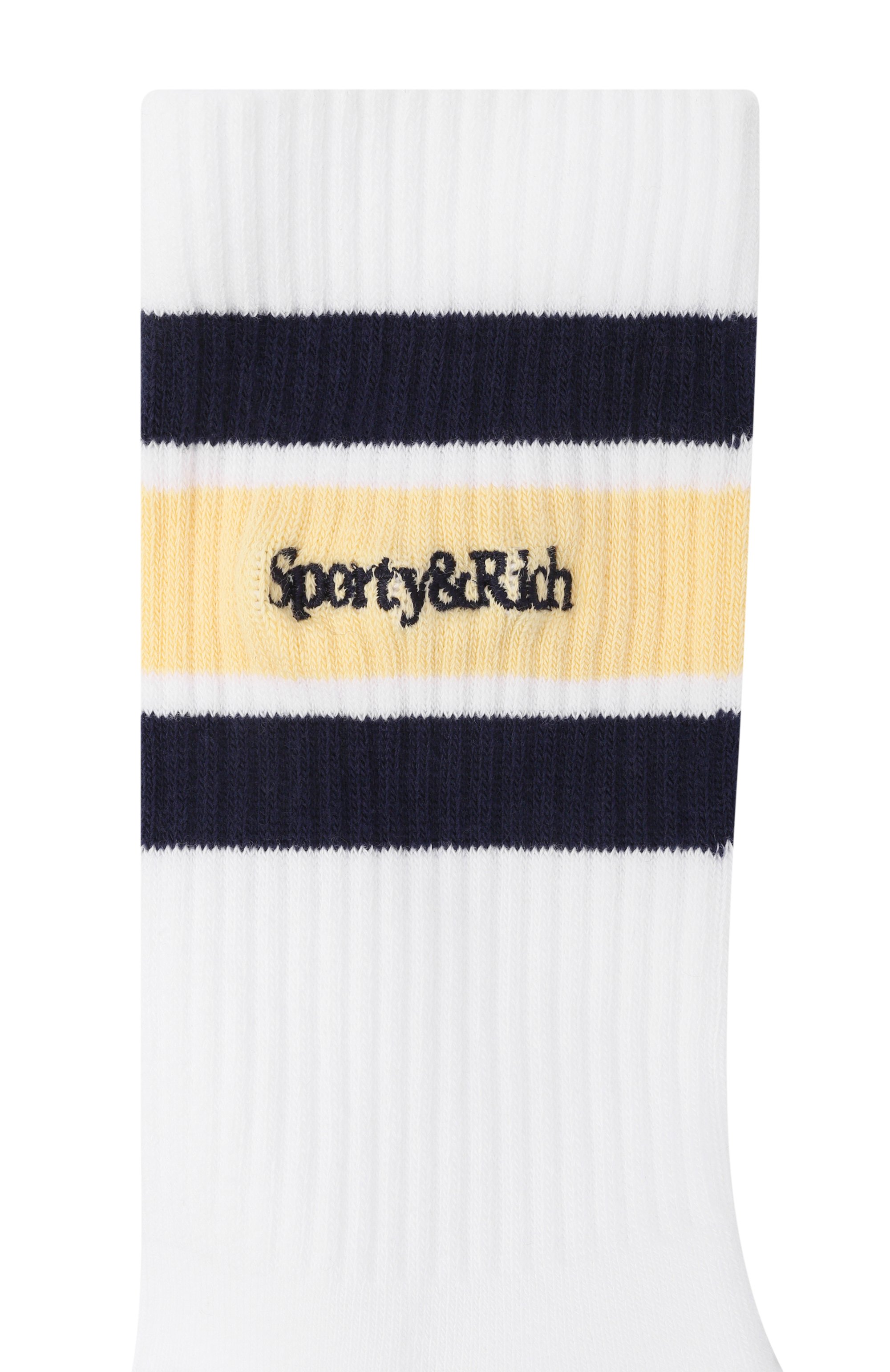 Хлопковые носки SPORTY AND RICH белого цвета по цене 5720 руб., арт. AC00476300WH92, фото 2 Хлопковые носки SPORTY AND RICH, арт. AC00476300WH92, фото 2