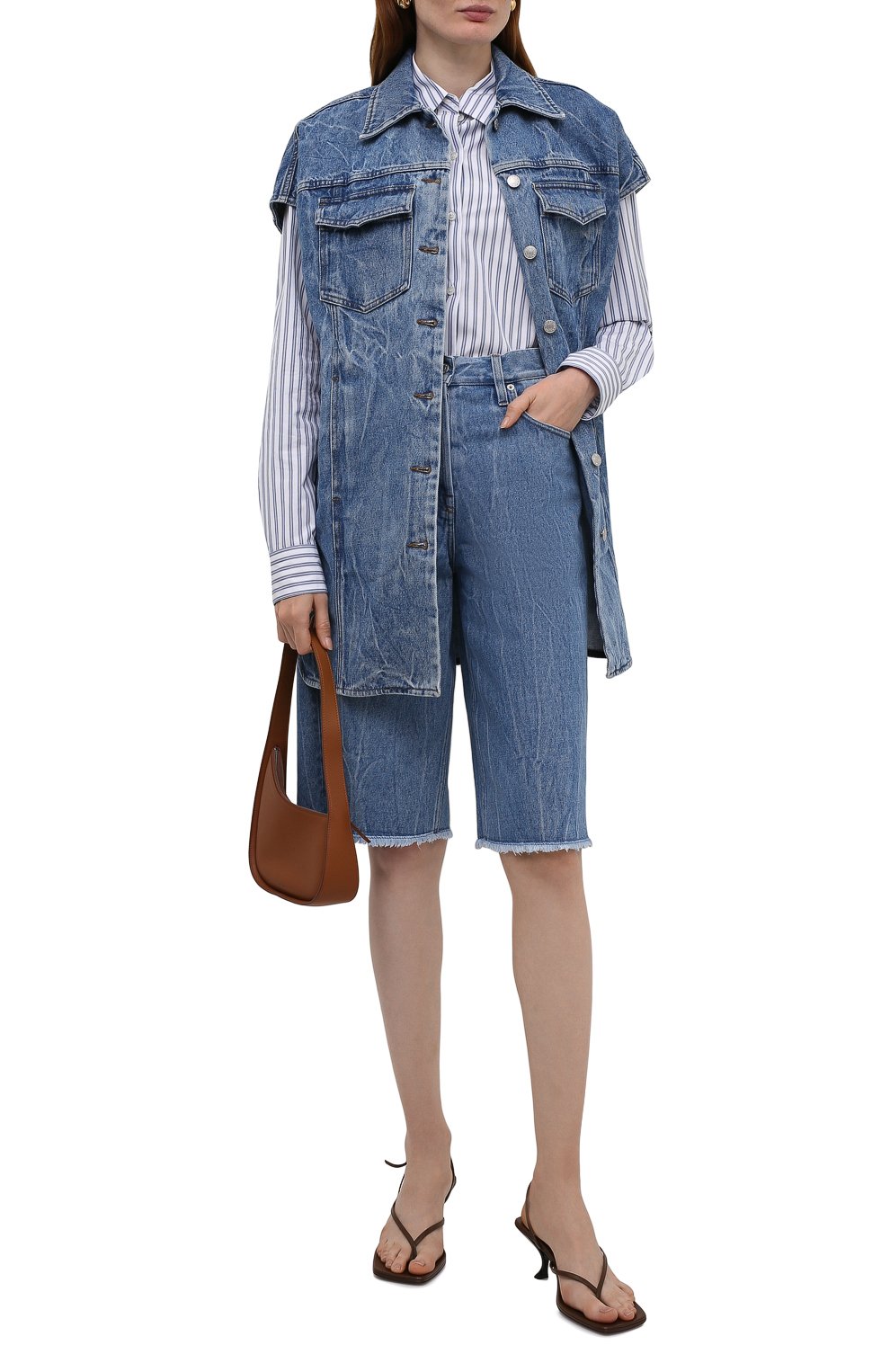 Джинсовые шорты DRIES VAN NOTEN, арт. 212-032406-3381, фото 2