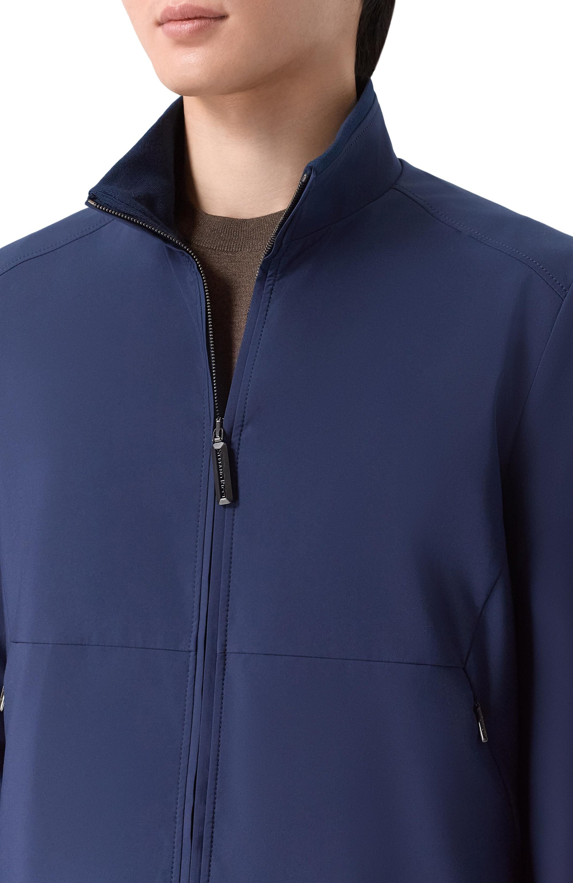 Бомбер STEFANO RICCI темно-синего цвета по цене 599500 руб., арт. MZJ5100110/PL001H_001, фото 5 Бомбер STEFANO RICCI, арт. MZJ5100110/PL001H_001, фото 5