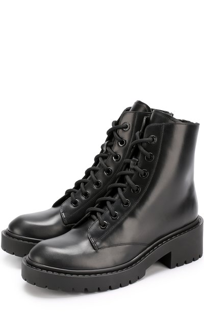 Кожаные ботинки на шнуровке KENZO, арт. F762BT341L62, фото 1