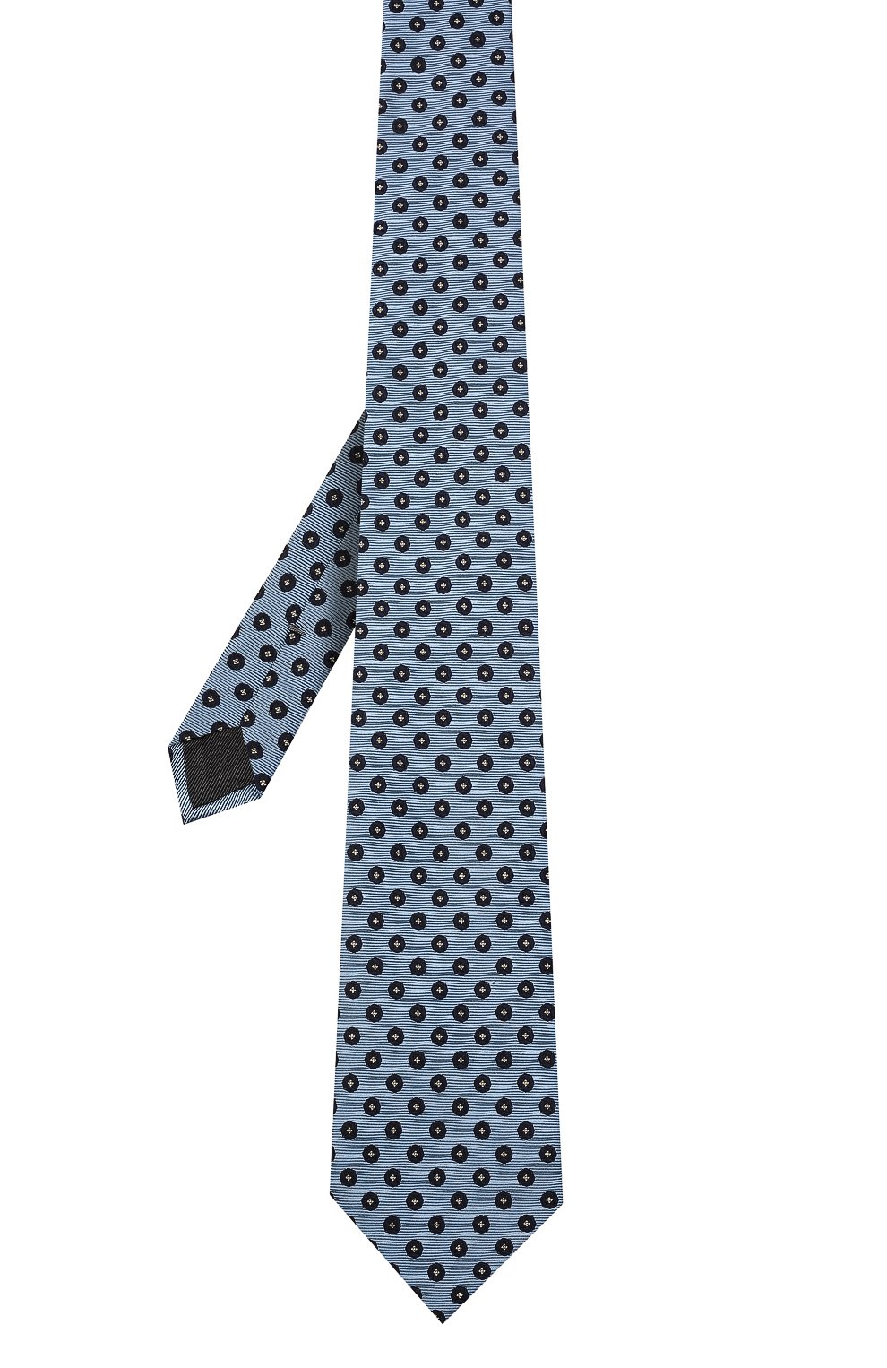 Шелковый галстук ZEGNA голубого цвета по цене 19950 руб., арт. Z3D04T/1XW, фото 3 Шелковый галстук ZEGNA, арт. Z3D04T/1XW, фото 3