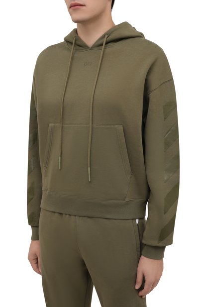 Хлопковое худи OFF-WHITE, арт. 0MBB037F21FLE007, фото 3