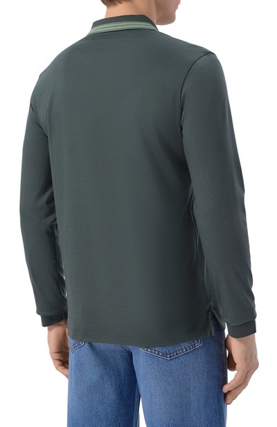 Хлопковое поло BOSS, арт. 50554530, фото 4