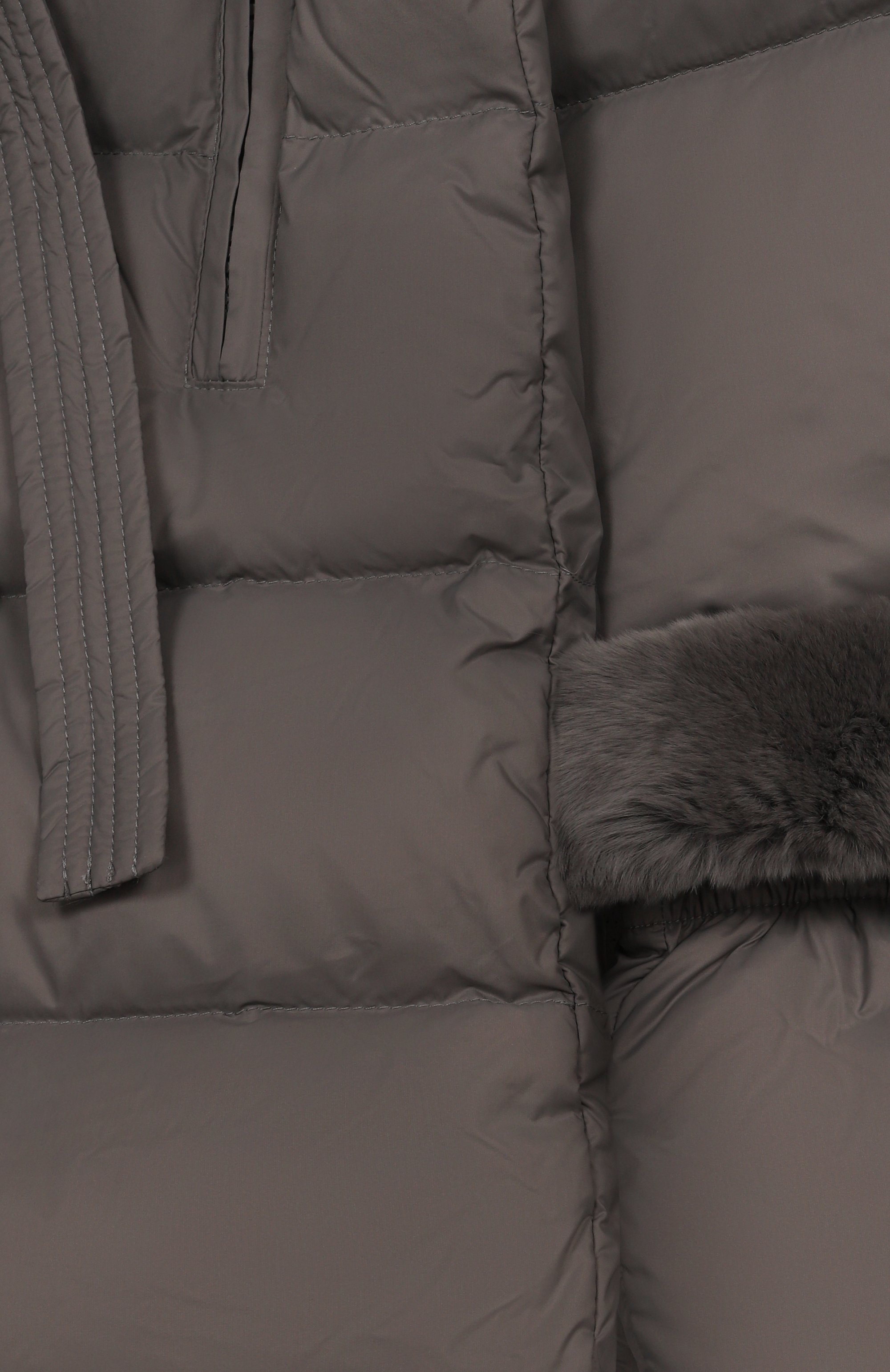 Пуховое пальто с отделкой из лисы YVES SALOMON ENFANT, арт. 25WEM920XXD0XW/8A-10A, фото 3